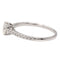 Bague 52 Bague Solitaire Or blanc diamant 58 Facettes 2376866CN