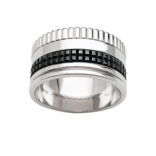 Bague 60 Bague Boucheron, "Quatre Black Edition", en or blanc. 58 Facettes 30773