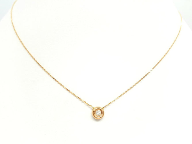 Collier Collier Or rose Diamant 58 Facettes 579085RV