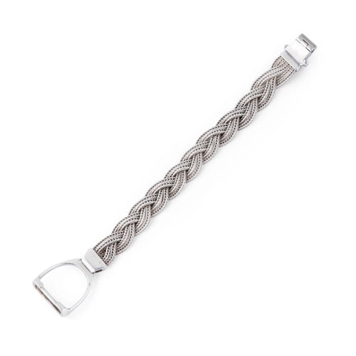 Bracelet HERMES - Bracelet Argent "Etrier" 58 Facettes 1
