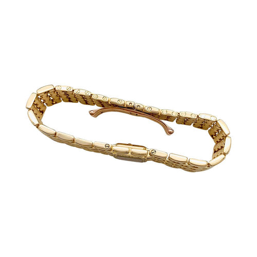 Montre Montre Cartier "Panthère Ruban" en or jaune et diamants. 58 Facettes 31662