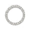 Bague 51.5 Alliance tour complet en or blanc, diamants. 58 Facettes 31363
