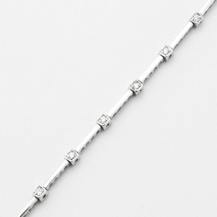 Bracelet Bracelet maillons rectangulaires Diamants 58 Facettes