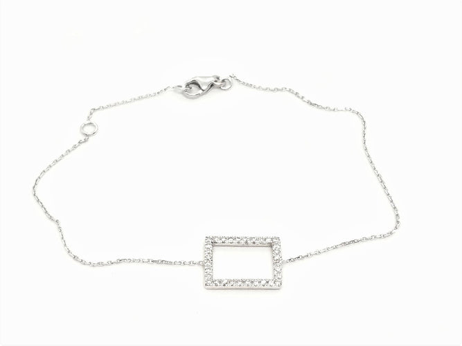 Bracelet Bracelet Graphique Or blanc Diamant 58 Facettes 579217RV