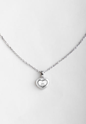 Collier Collier CHOPARD Happy Diamonds Icons Or Blanc 750/1000 58 Facettes 63964-60297