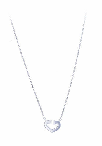 Collier Collier CARTIER Symboles Coeur en Or Blanc 750/1000 58 Facettes 60885-56673