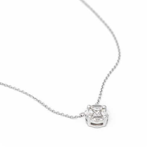 Collier Collier Pendentif Or blanc Diamant 58 Facettes 2335218CN