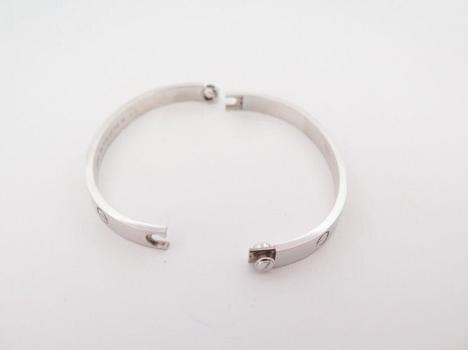 Bracelet Bracelet CARTIER Love 17 cm en or gris 18k 58 Facettes 252503