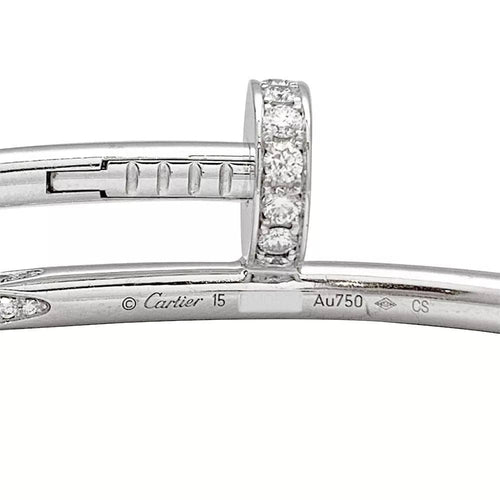 Bracelet Bracelet Cartier, "Juste un clou", or blanc et diamants 58 Facettes 31982