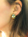 Boucles d'oreilles Boucle d'oreilles Tiffany Angela Cummings or jaune et jade noir 58 Facettes