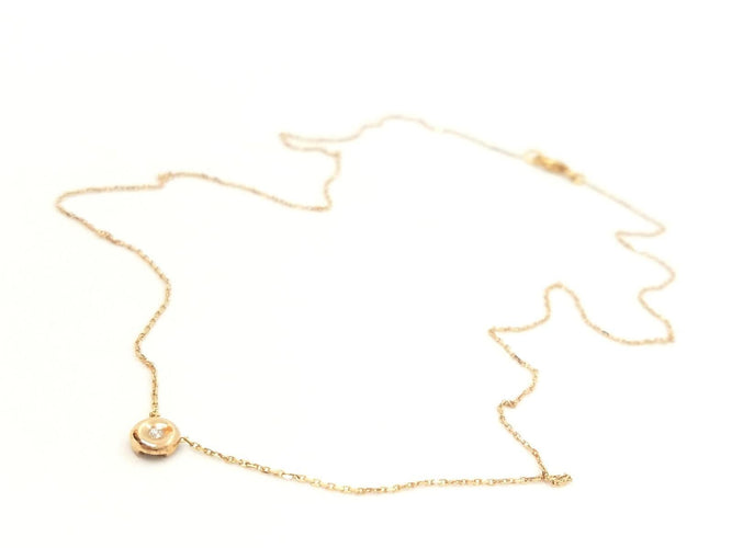 Collier Collier Or rose Diamant 58 Facettes 579066RV