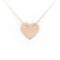 Collier Ginette NY Collier Mini Heart on Chain Or rose 58 Facettes 2203300CN