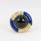 Bague Bague Onyx, Lapis-Lazuli et Diamants 58 Facettes 88