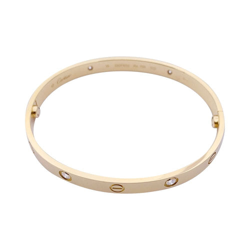 Bracelet Bracelet Cartier ,"Love", or jaune, diamants. 58 Facettes 33248