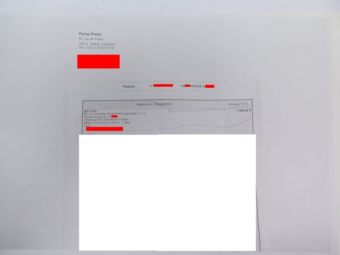 Boucles d'oreilles boucles d'oreilles POIRAY puces lolita saphir rose or jaune 58 Facettes 254850