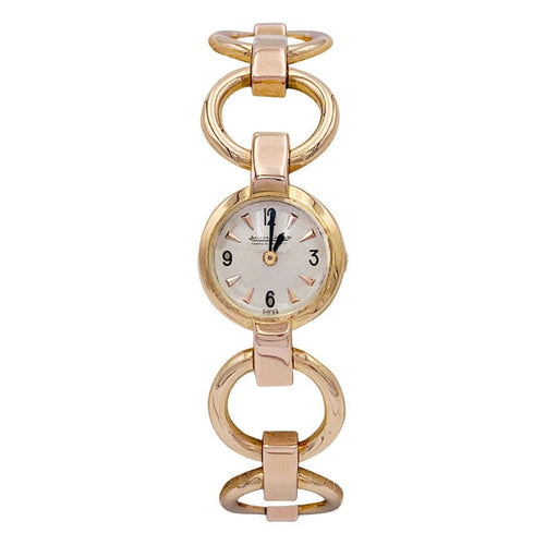 Montre Montre Jaeger-Lecoultre or jaune et rose. 58 Facettes 32633