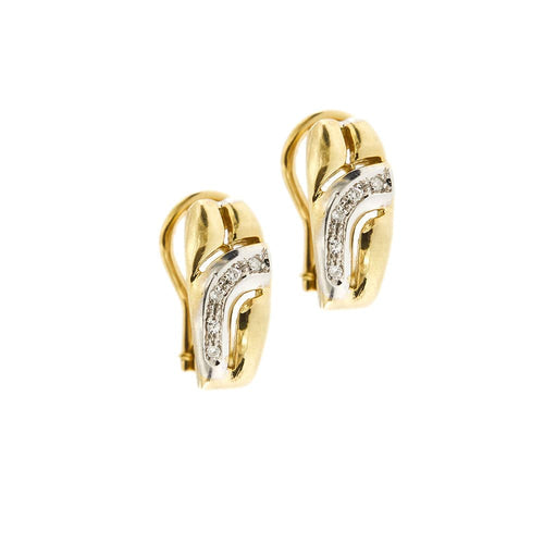 Boucles d'oreilles Boucles d'oreilles 2 ors diamants 58 Facettes 34051