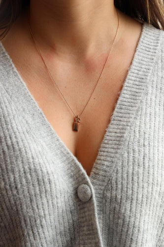 Collier Ginette NY Collier Pendentif Mini Ever Charm Necklace Or rose 58 Facettes 2322870CN