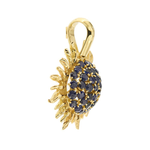 Pendentif Ciondolo sole con zaffiri 58 Facettes 33075