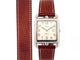 Montre vintage montre HERMES cape cod double tour cc1.710 40 mm acier automatique 58 Facettes 253605