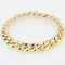 Bracelet Bracelet or jaune gourmette limée 58 Facettes 21-763