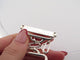 Bracelet bracelet HERMES abstract large 18 cm en argent massif 925 101gr 58 Facettes 256678