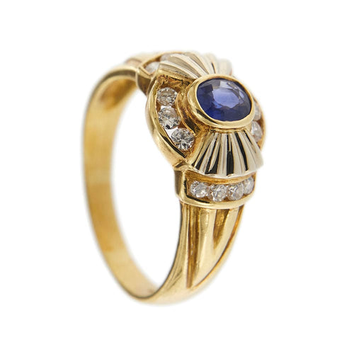 Bague 63 Bague saphir et diamants 58 Facettes 27454