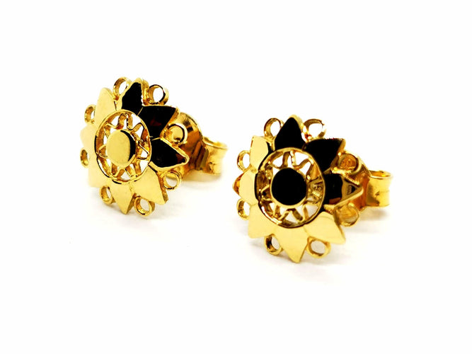 Boucles d'oreilles Boucles d'oreilles Puces Or jaune 58 Facettes 1292362CN
