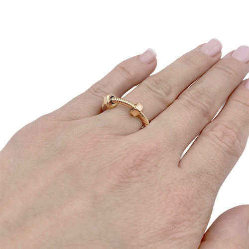 Bague 51 Bague Cartier, "Ecrou de Cartier", or rose. 58 Facettes 33219