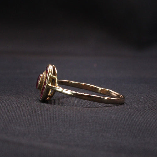 Bague 62 Bague rubis et diamants 58 Facettes