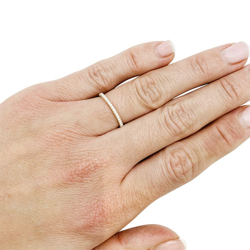 Bague 49 Alliance Cartier "Etincelle" en or rose, diamants. 58 Facettes 30886