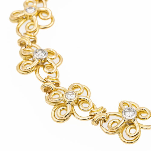 Bracelet Bracelet Filigrane Or jaune Diamant 58 Facettes 1751363CN