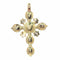 Pendentif Pendentif Croix diamants rococo antique 58 Facettes 23167-0271