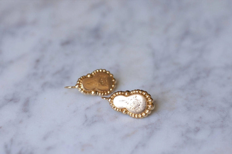 Boucles d'oreilles Grandes boucles d'oreilles en or rose 58 Facettes