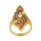 Bague Bague avec rubis et diamants 58 Facettes 27366