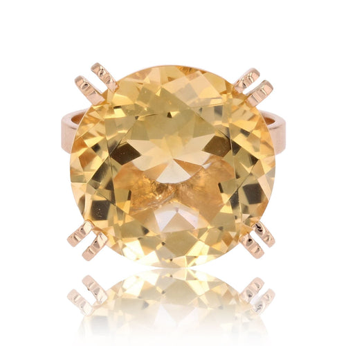 Bague 52 Bague vintage citrine et or 58 Facettes 23-062