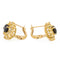 Boucles d'oreilles Boucles d'oreilles Dormeuses Or jaune Saphir 58 Facettes 2432022CN