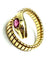 Bague Bague Serpent  Or jaune Rubis 58 Facettes