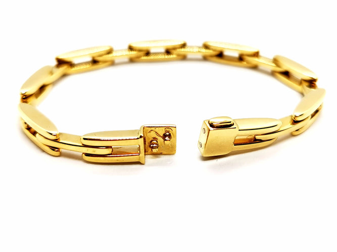 Bracelet Bracelet Maille grain de riz Or jaune 58 Facettes 1292208CN