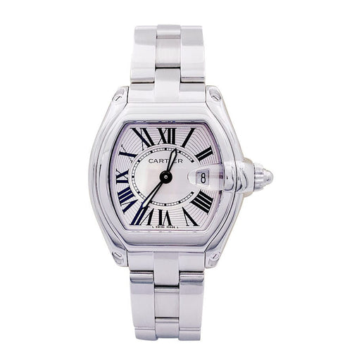 Montre Montre Cartier, "Roadster", acier sur acier. 58 Facettes 33239