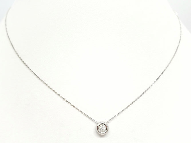 Collier Collier Or blanc Diamant 58 Facettes 579090RV