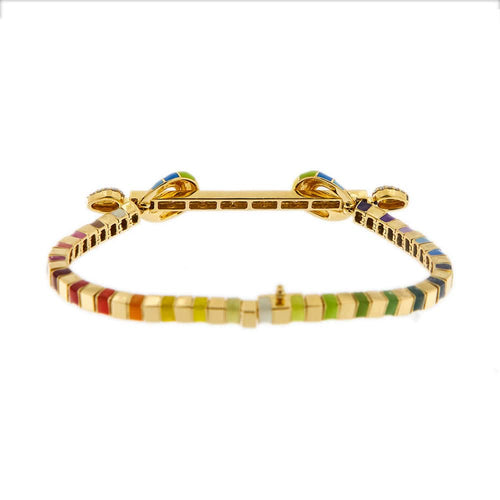 Bracelet Bracelet chakra Email arc-en-ciel Diamants 58 Facettes 31740
