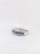 Bague 54.5 Bague jonc Or blanc Diamants Saphirs 58 Facettes J165