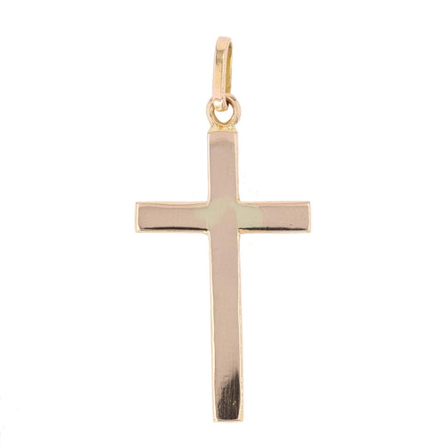Pendentif Croix or rose 58 Facettes 14-330