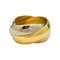 Bague 51 Bague Cartier "Trinity" 3 ors, grand modèle. 58 Facettes 31875