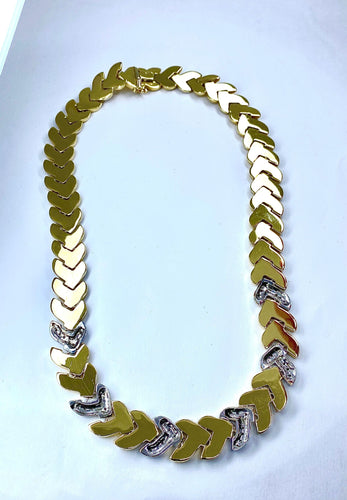 Collier Collier 2 ors Diamants 58 Facettes AB238