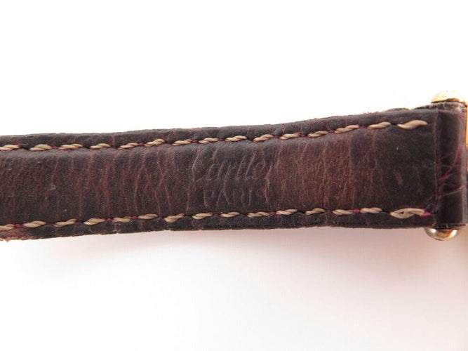 Montre vintage montre CARTIER colisee 590002 24 mm quartz vermeil 58 Facettes 254219