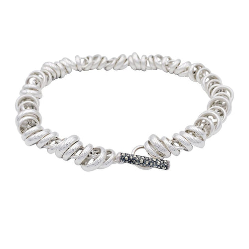 Collier Collier Pomellato 67, "Rondelles", argent. 58 Facettes 32768