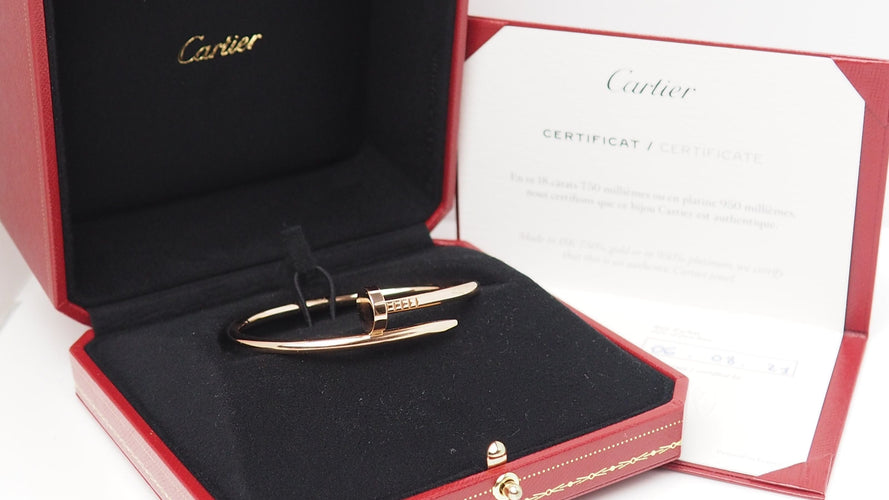 Bracelet 17cm CARTIER - Bracelet Juste un clou Or rose 58 Facettes 32499