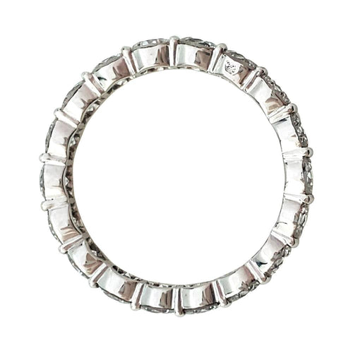 Bague 51 Alliance or blanc, platine et diamants. 58 Facettes 31104